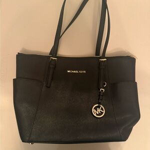 Michael Kors Black Leather Tote